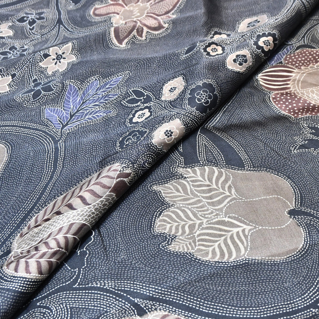 Bemberg Satin Digital Print Fabric– Soft Luxury Designer Satin Fabric 001333-21