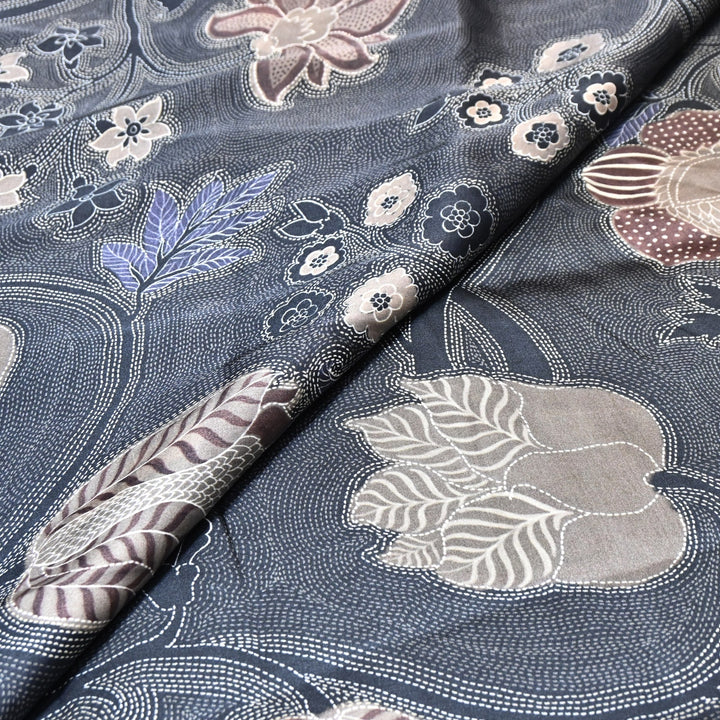 Bemberg Satin Digital Print Fabric– Soft Luxury Designer Satin Fabric 001333-21
