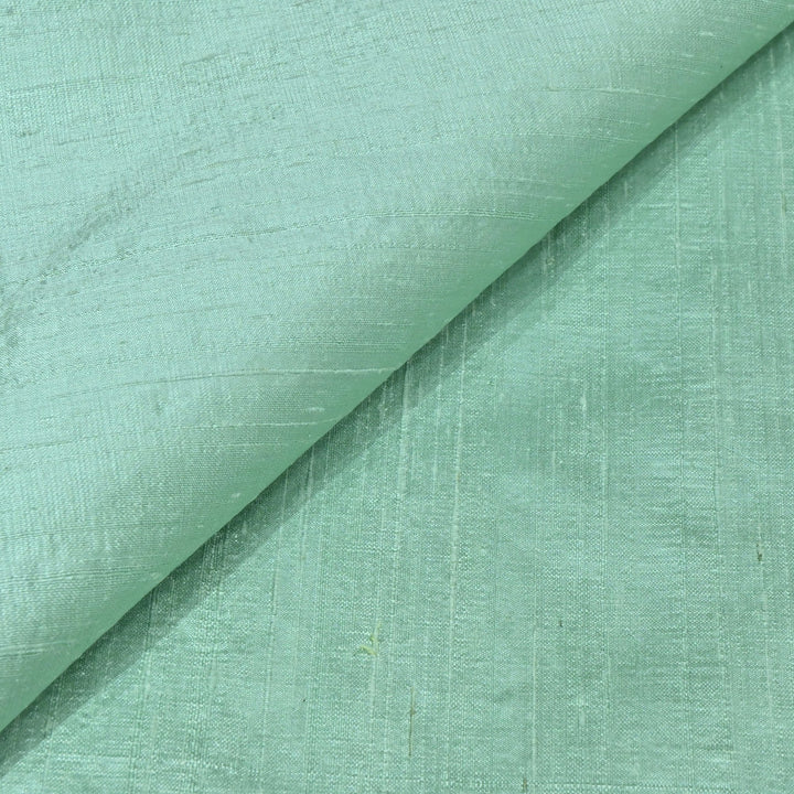 Summer Green Colour 100gm Pure Raw Silk Fabrics