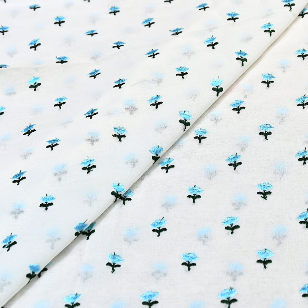Cotton Rubia thread Embroidery Fabric – Soft Elegant Summer Designer Fabric- MJ04034-1