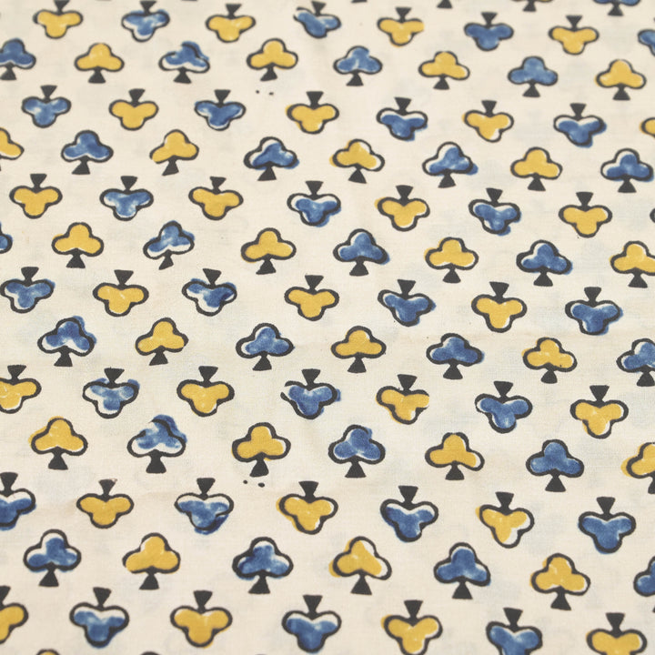 White Modal Satin Fabric in Digital Print