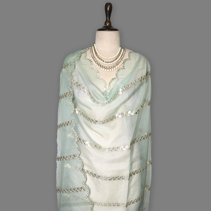 Organza Gota Patti Work Dupatta – Elegant Ethnic Dupatta for Women