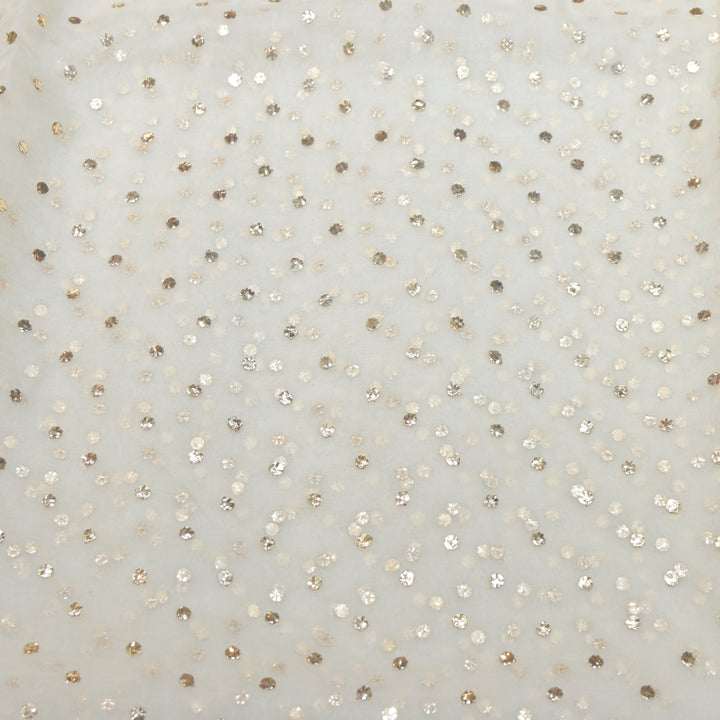 28gm Organza Fardi Mukaish Hand Work Fabric