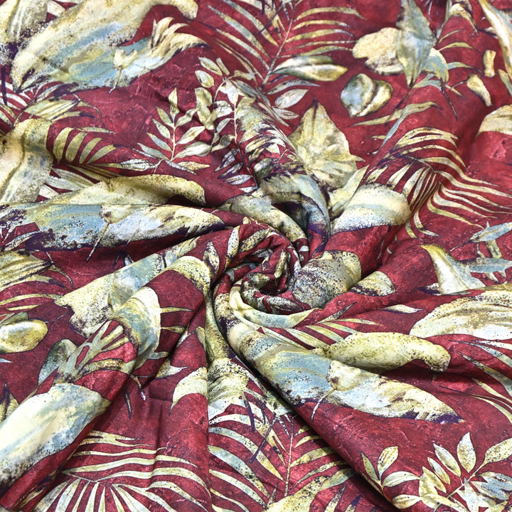 Designer Floral Cotton Digital Print Fabric-Soft Breathable Designer Cotton Fabric SNT165-2