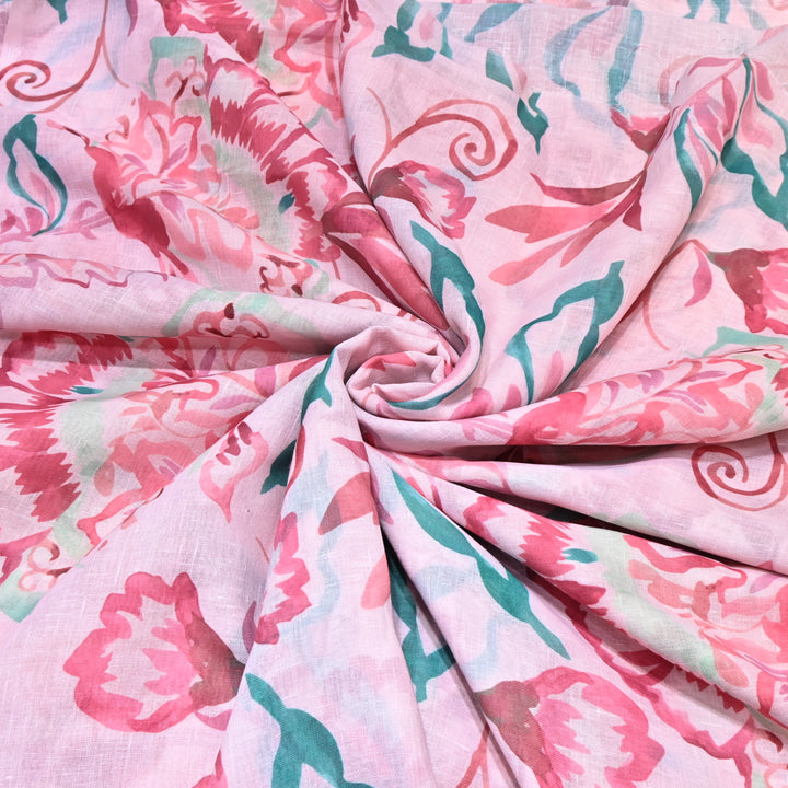 PREMIUM COTTON LINEN DIGITAL PRINT FABRIC - VM0011- 13