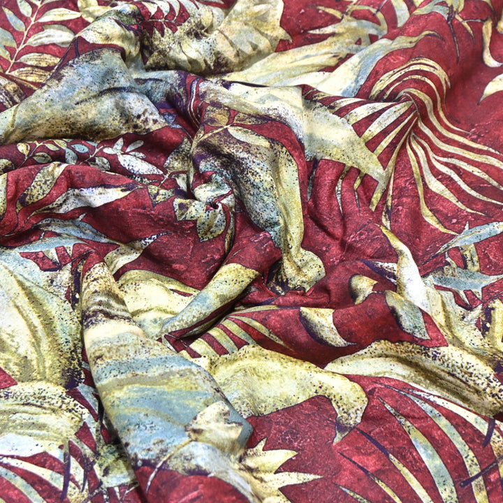 Designer Floral Cotton Digital Print Fabric-Soft Breathable Designer Cotton Fabric SNT165-2