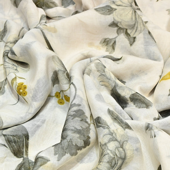 Premium Mul Chanderi Digital Print Fabric – Lightweight Chanderi Fabrics GT0185-13
