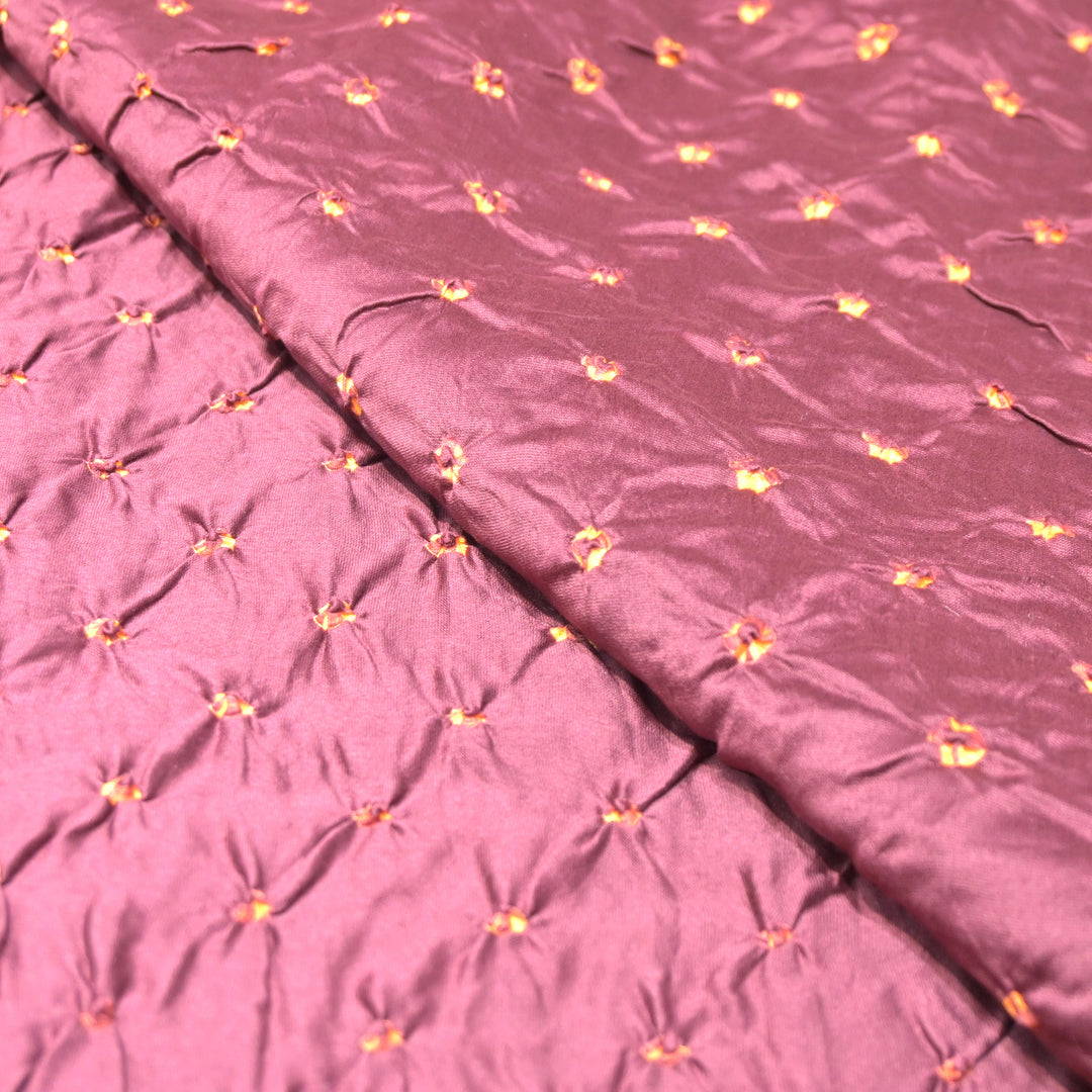 Pure Silk Chanderi Bandhani Fabric