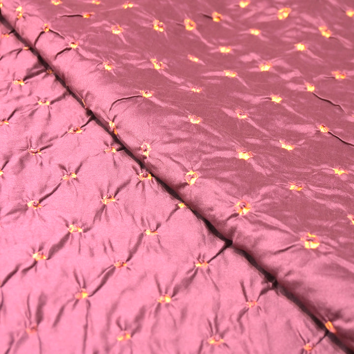 Pure Silk Chanderi Bandhani Fabric