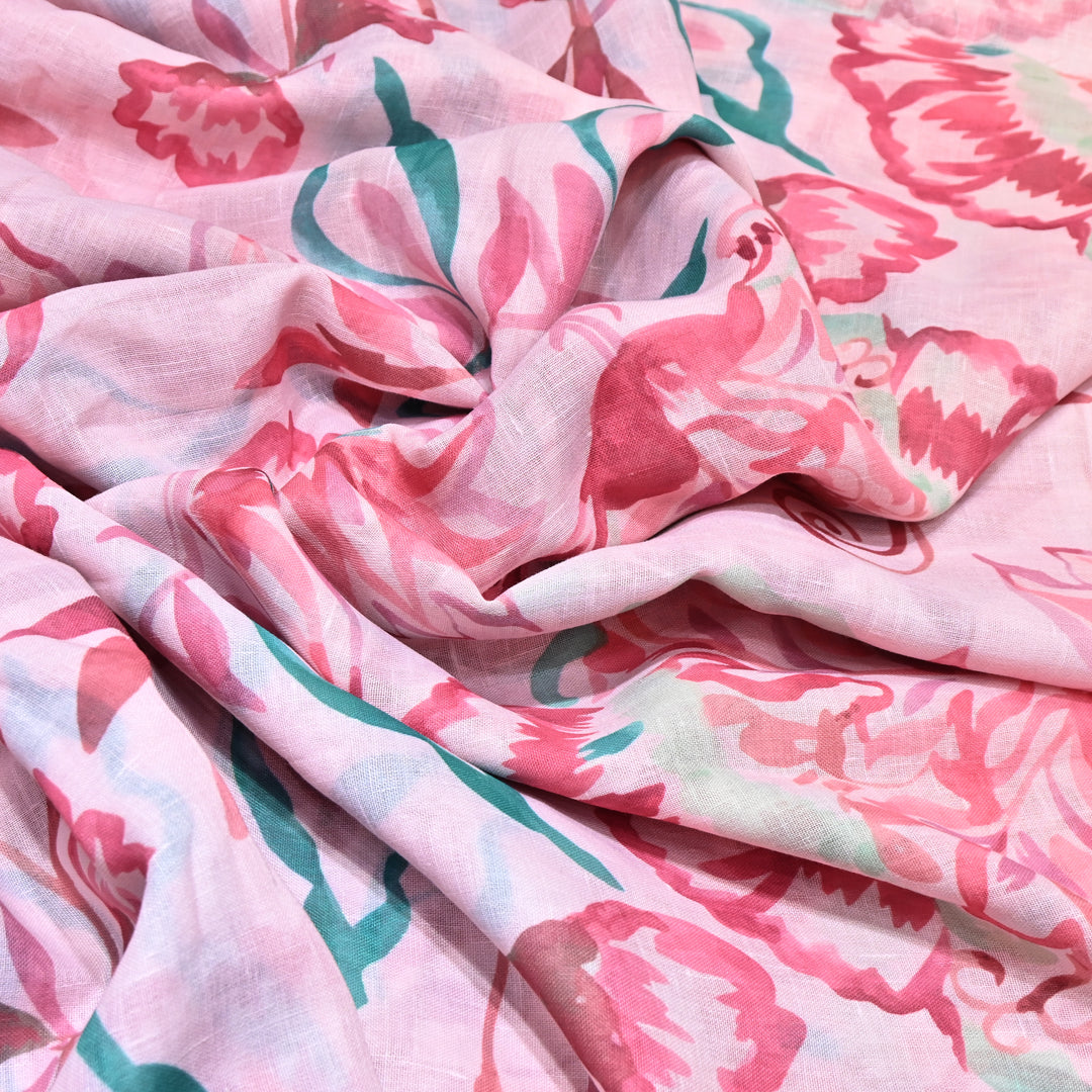 PREMIUM COTTON LINEN DIGITAL PRINT FABRIC - VM0011- 13