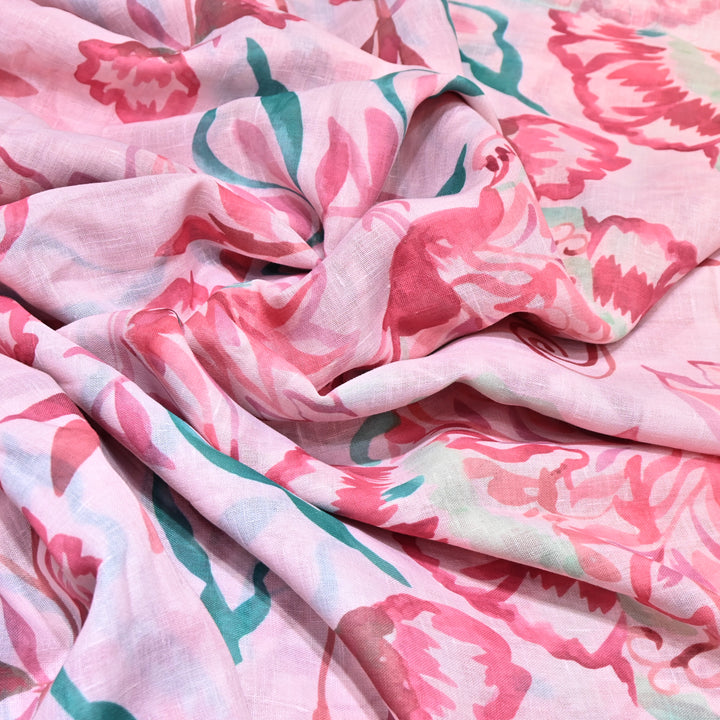 PREMIUM COTTON LINEN DIGITAL PRINT FABRIC - VM0011- 13