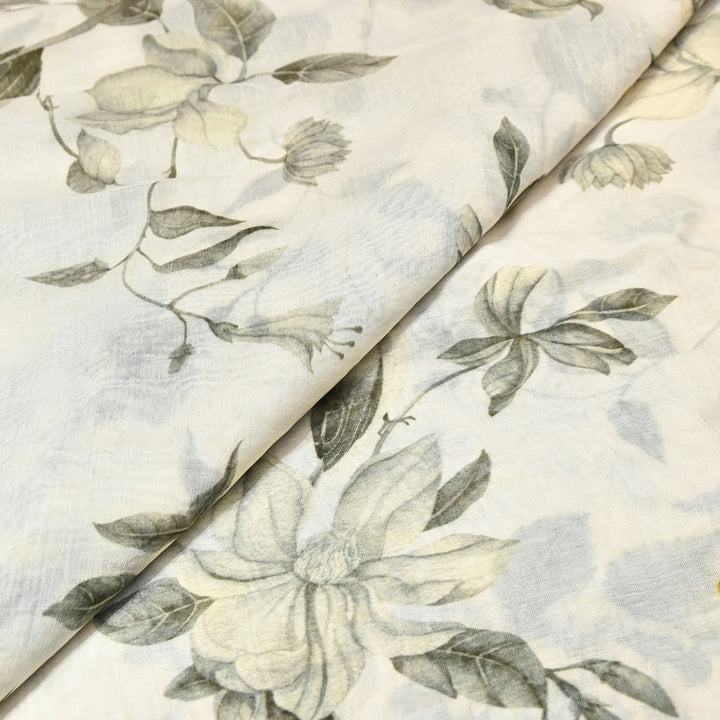 Premium Mul Chanderi Digital Print Fabric – Lightweight Chanderi Fabrics GT0185-13