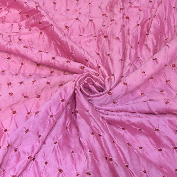 Pure Silk Chanderi Bandhani Fabric