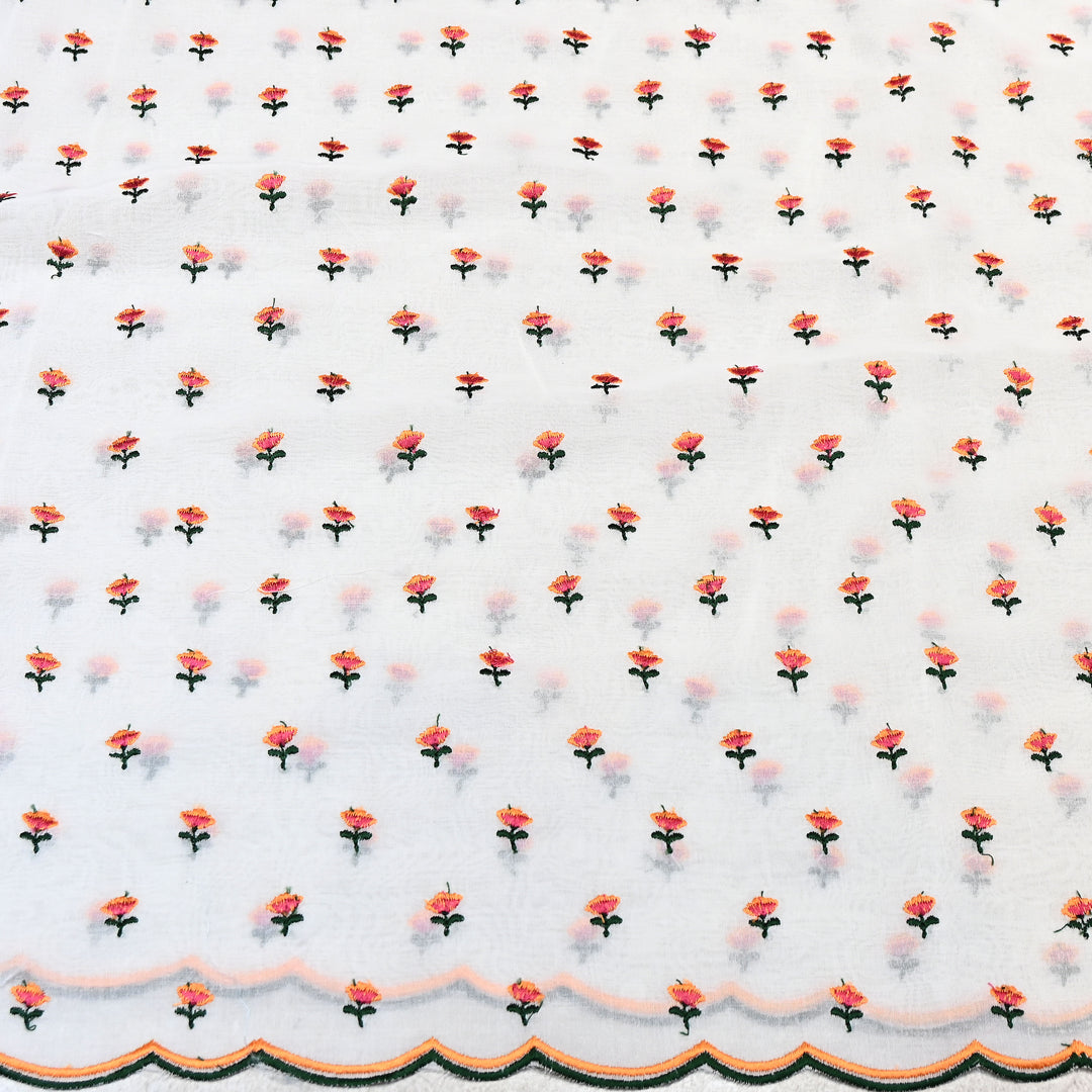 Cotton Rubia thread Embroidery Fabric – Soft Elegant Summer Designer Fabric- MJ04034-2