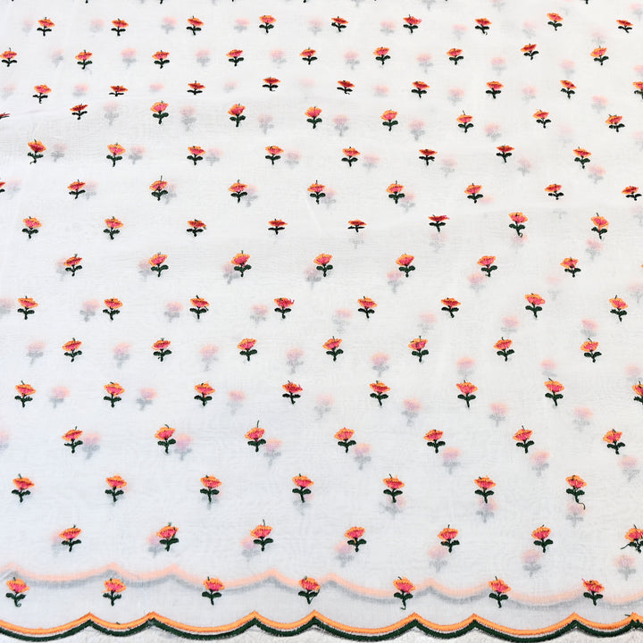 Cotton Rubia thread Embroidery Fabric – Soft Elegant Summer Designer Fabric- MJ04034-2