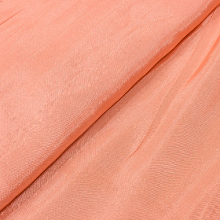 Dark Salmon Colour Upada Silk Fabrics