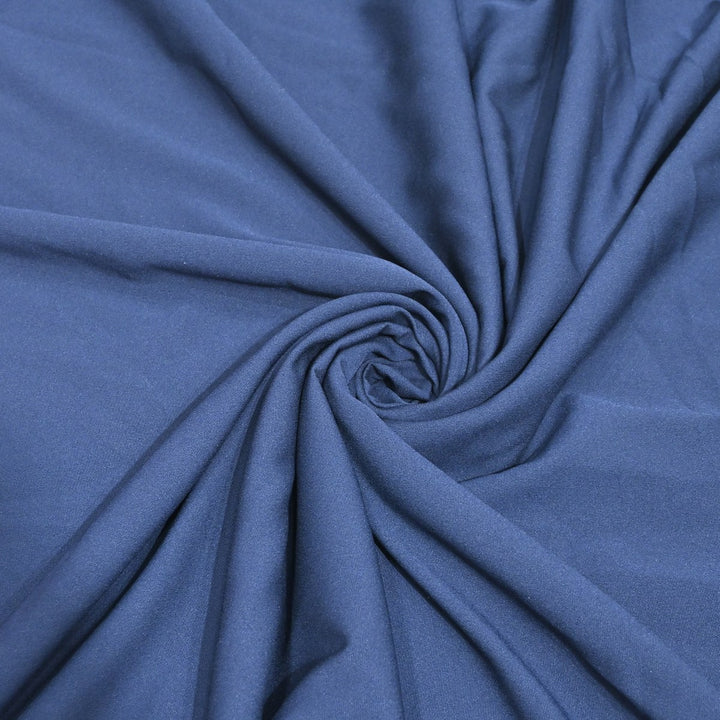 Slate Blue Color Double Georgette Fabrics