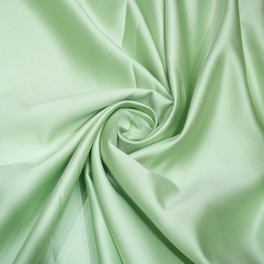 Sea Mist Colour Heavy Bridal Satin Fabrics