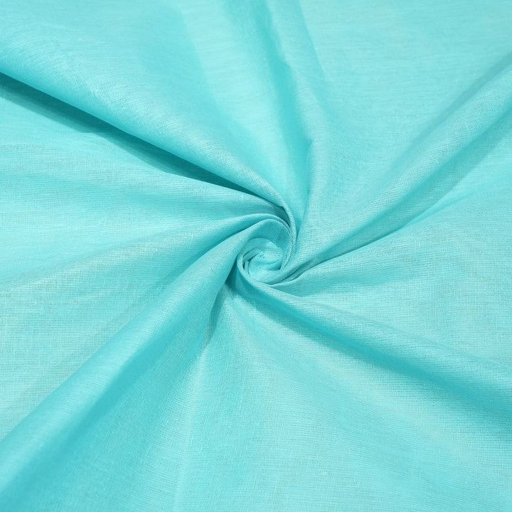 Tiffany Blue Colour Cotton Voil Fabrics