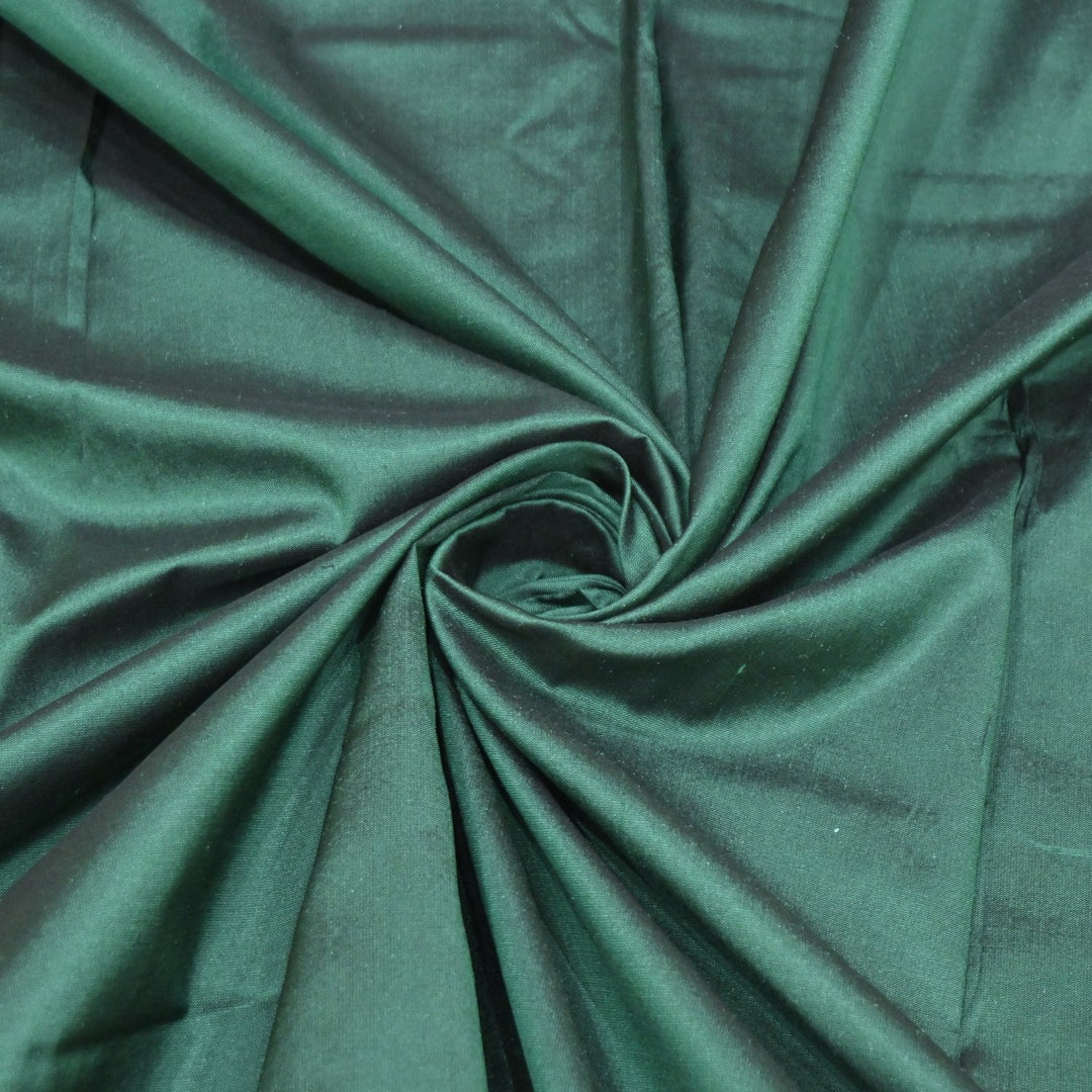 Mineral Green Colour China Dupion Silk Fabrics