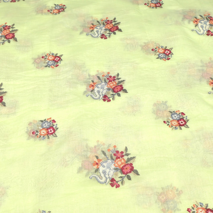 Mul Chanderi Crosstitch Embroidery Fabrics