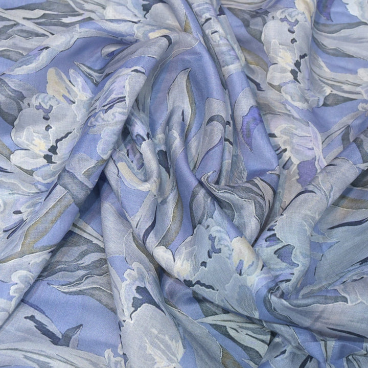 Floral Bamberg Satin Digital Print Fabrics