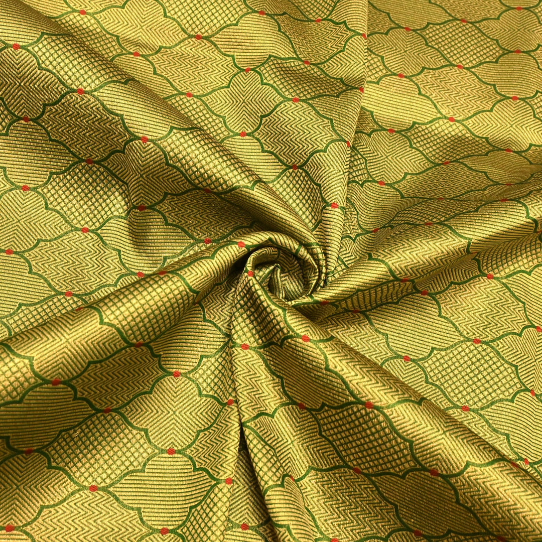 Silk Alfi Antique Zari Brocade Fabrics