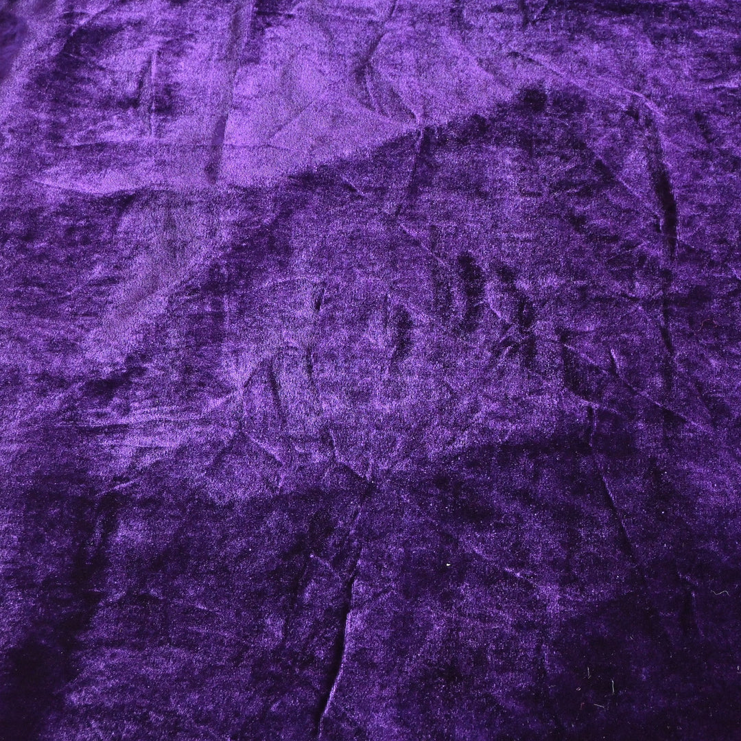 Purple Haze Color Plain Pure Silk Velvet Fabrics