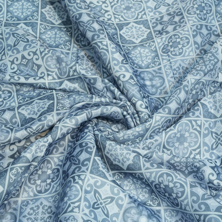 Semi Tusser Silk Prints Fabrics