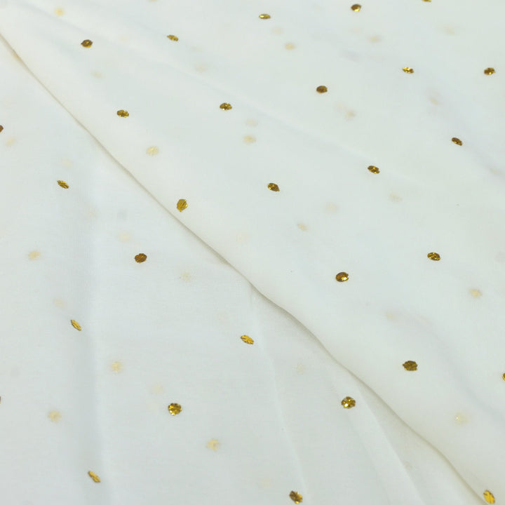 Viscose Georgette Hand Work Mukaish Fabrics