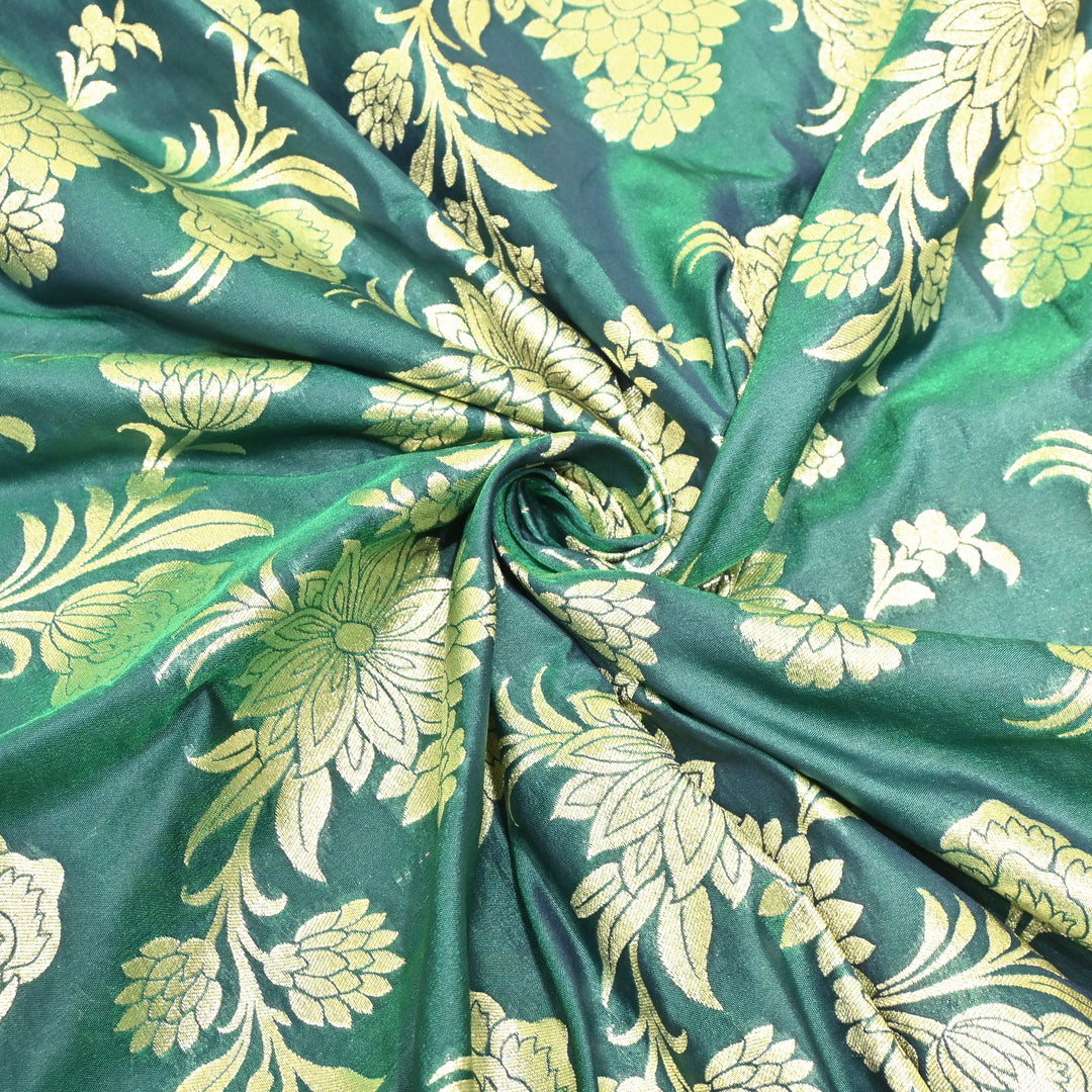 Katan Silk Zari Jaal Brocade Fabrics