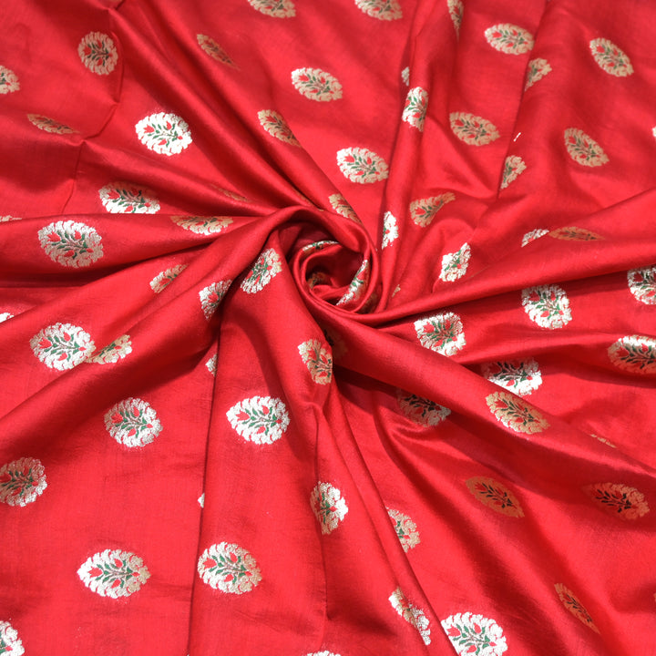 Pure Chiniya Silk Banarasi Brocade Fabric