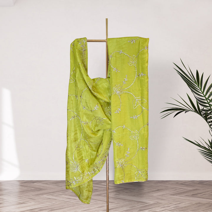 Beautiful Tissue Gota Sequins Embroidery Dupatta