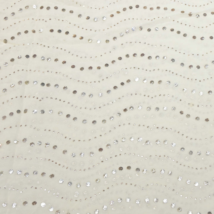 60gm Georgette Fardi Mukaish Hand Work Fabrics