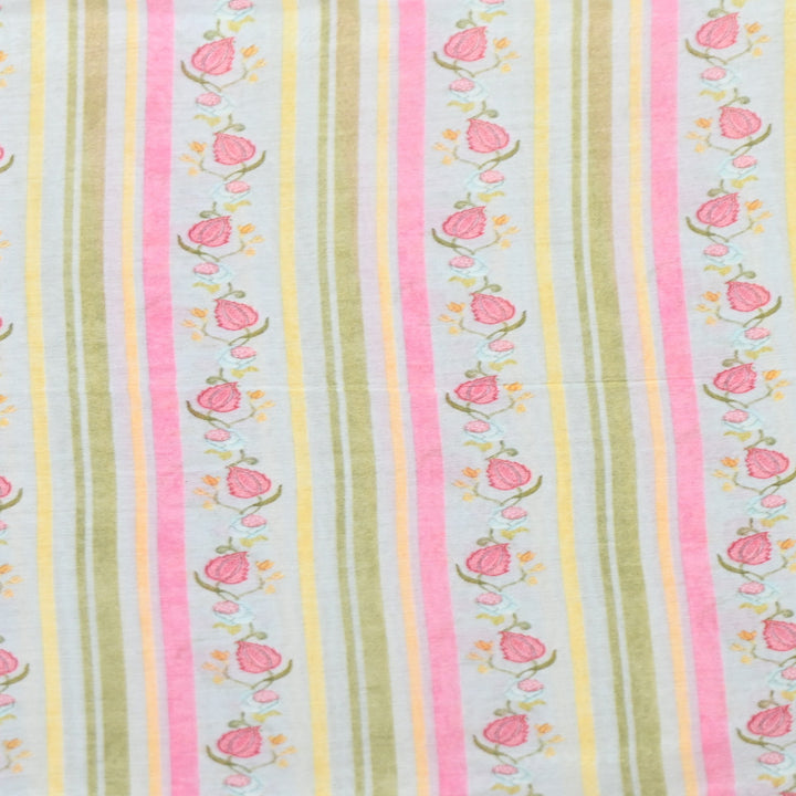 Multi Color Mul Chanderi Digital Print Fabric GT0185-14