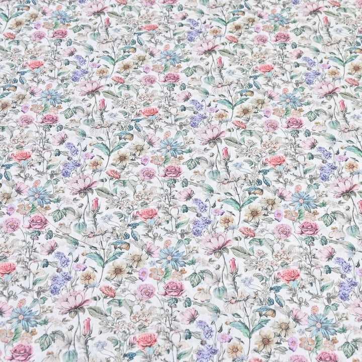 Pearl White Italian Lawn Print Fabric