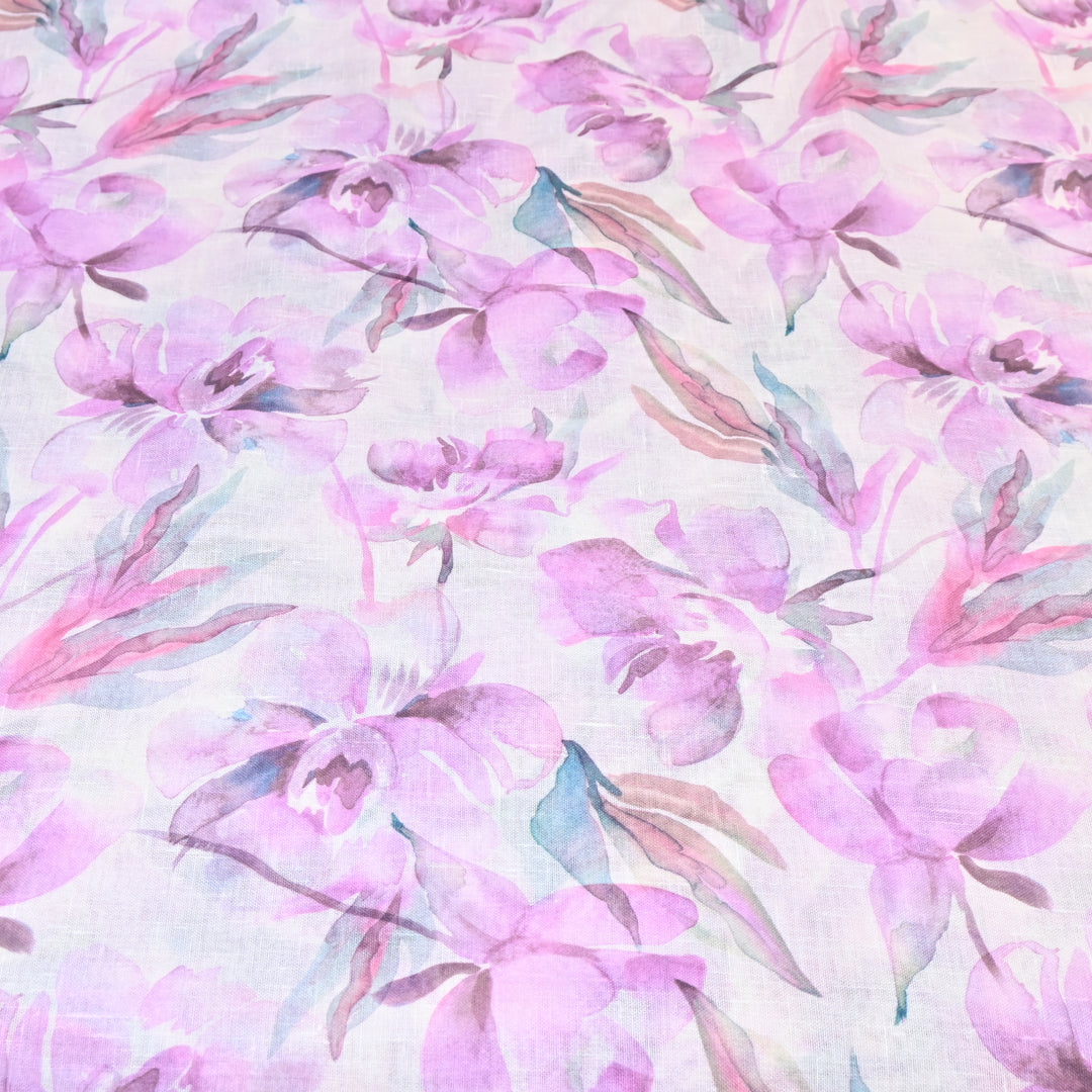 PREMIUM COTTON LINEN DIGITAL PRINT FABRIC - VM0011- 17