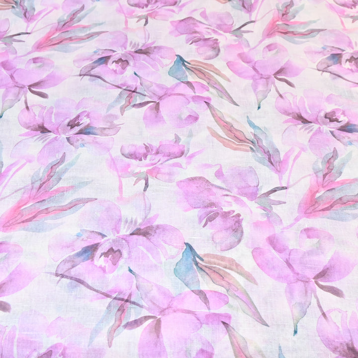 PREMIUM COTTON LINEN DIGITAL PRINT FABRIC - VM0011- 17