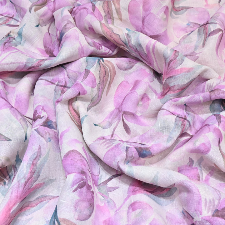 PREMIUM COTTON LINEN DIGITAL PRINT FABRIC - VM0011- 17