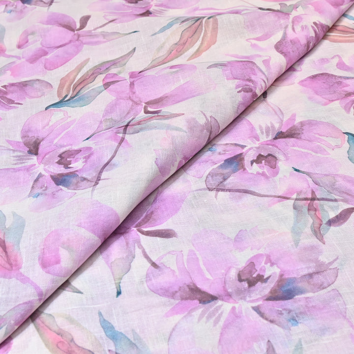 PREMIUM COTTON LINEN DIGITAL PRINT FABRIC - VM0011- 17