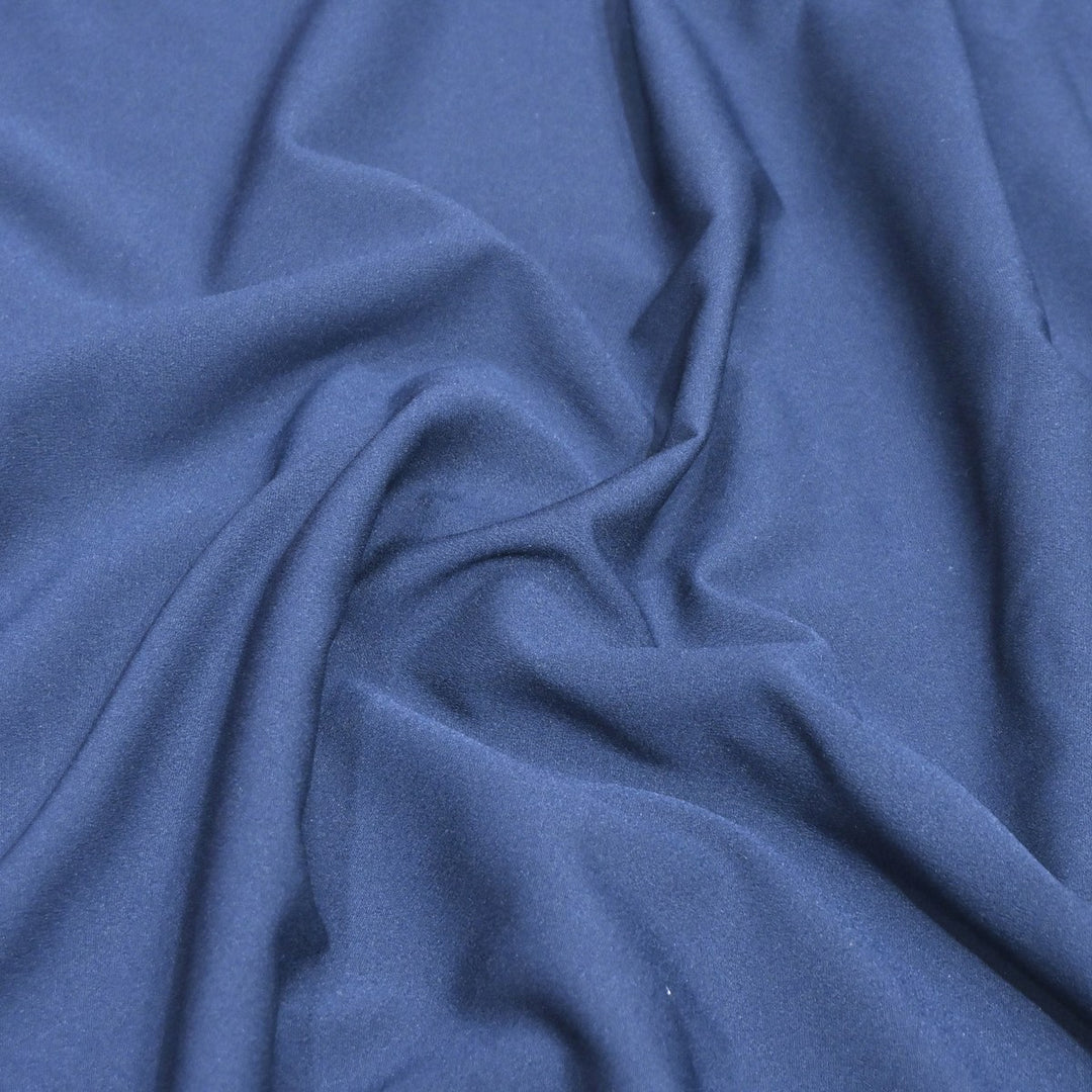 Slate Blue Color Double Georgette Fabrics