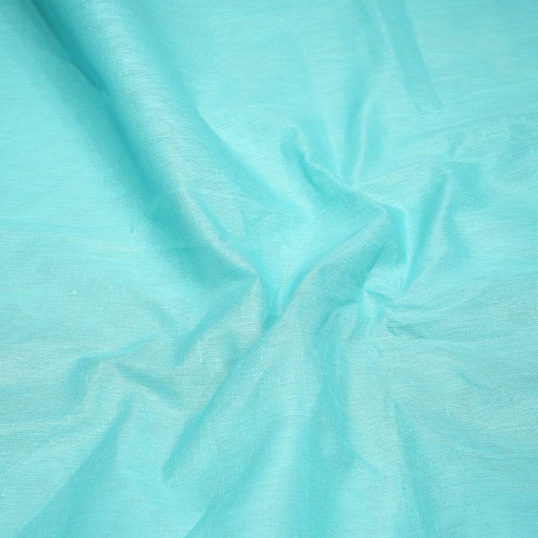 Tiffany Blue Colour Cotton Voil Fabrics