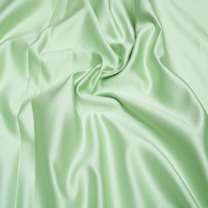 Sea Mist Colour Heavy Bridal Satin Fabrics