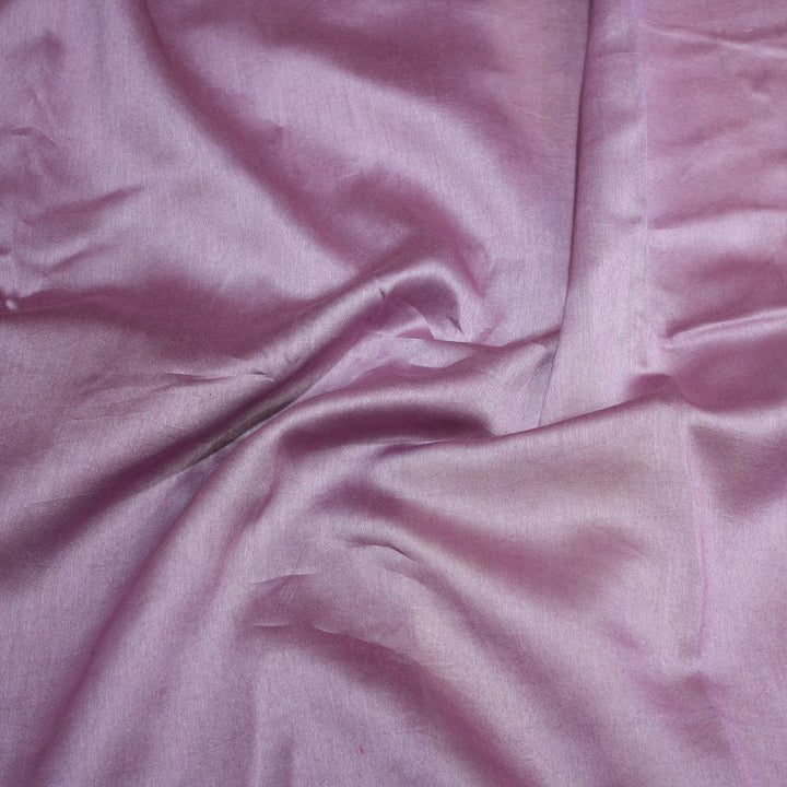 Faded Purple Colour 70gm Silk Chandei Fabrics