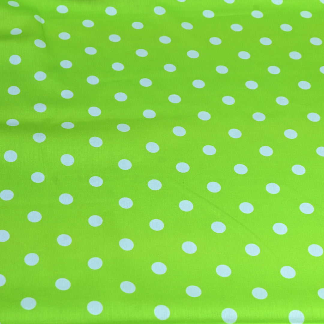 Glace Cotton With Beautiful Polka Dot Print Fabric – Lightweight Designer Cotton Fabric - LT0185-9