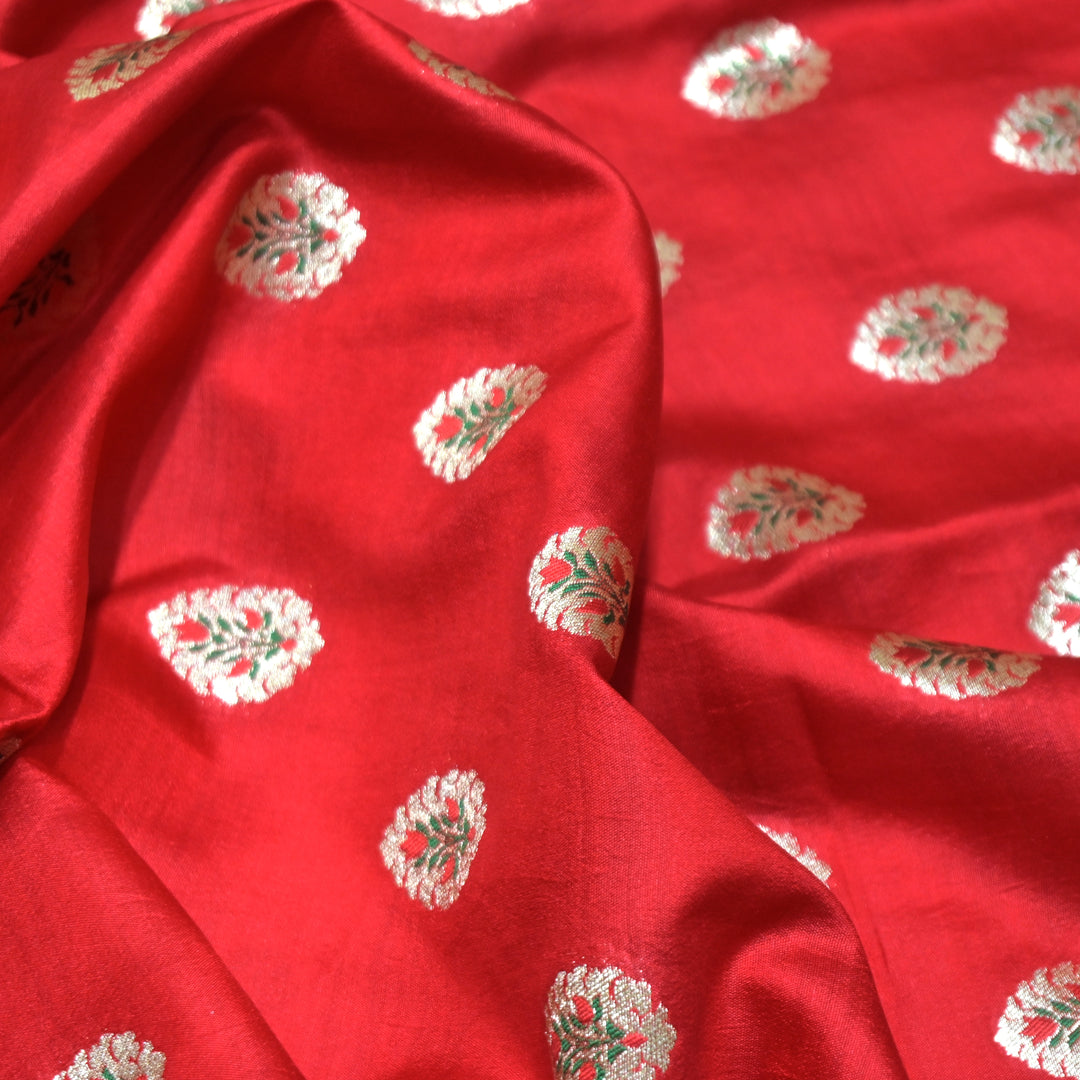 Pure Chiniya Silk Banarasi Brocade Fabric