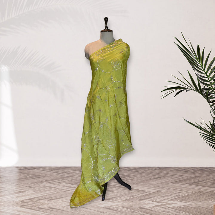Beautiful Tissue Gota Sequins Embroidery Dupatta