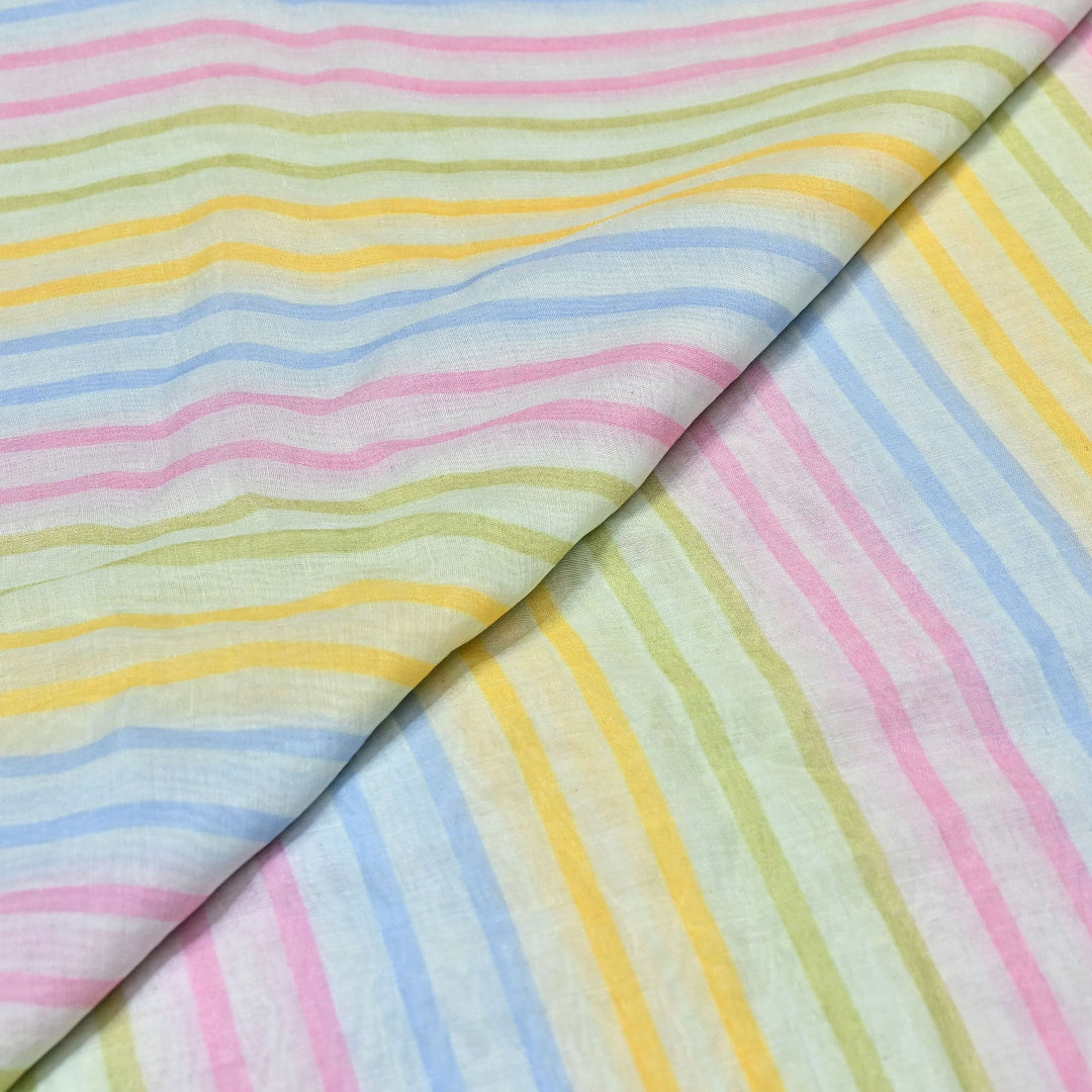 Premium Mul Chanderi Digital Print Fabric – Lightweight Chanderi Fabrics GT0185-18
