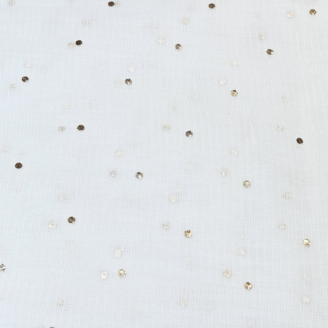 Kota Cotton Mukaish Fabric HAC005