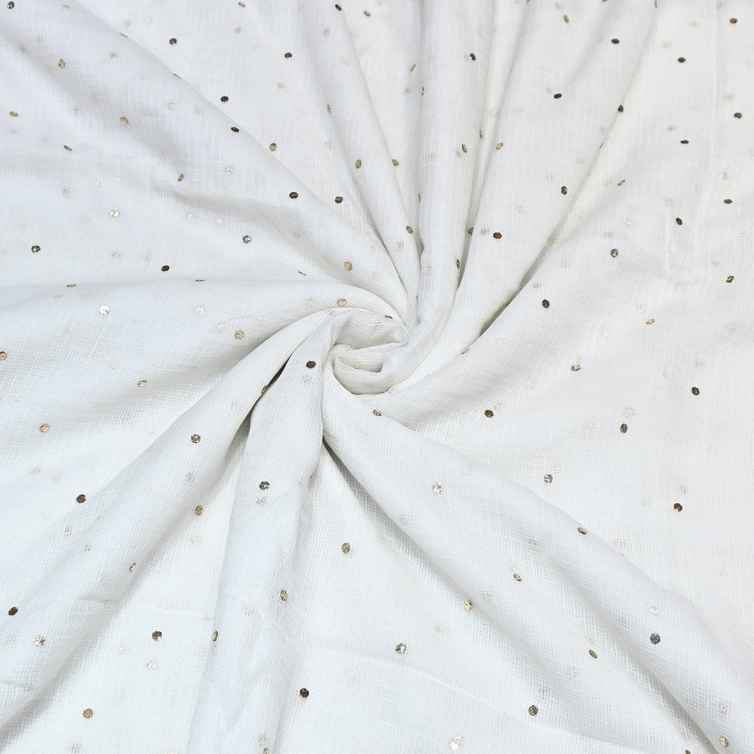 Kota Cotton Mukaish Fabric HAC005